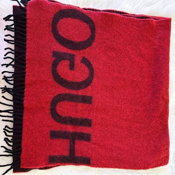 ᴇᴜᴄ ʜᴜɢᴏ ᴍᴇɴꜱᴡᴇᴀʀ ʀᴇᴅ/ʙʟᴀᴄᴋ ᴡᴏᴏʟ ꜰᴏᴜʟᴀʀᴅ ꜱᴄᴀʀꜰ - Picture 16 of 17